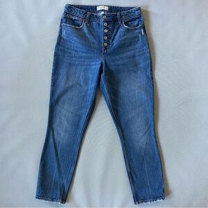 Abercrombie & Fitch The Skinny High Rise Curve Love Button Fly Jeans Size 28/8r